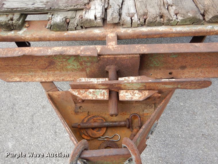 image for item GC9268 1990 shop built tilt deck equipment trailer