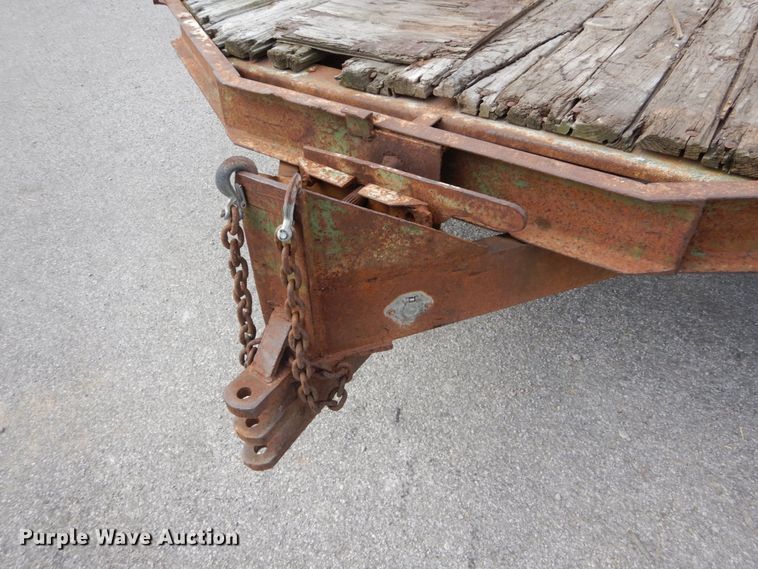 image for item GC9268 1990 shop built tilt deck equipment trailer