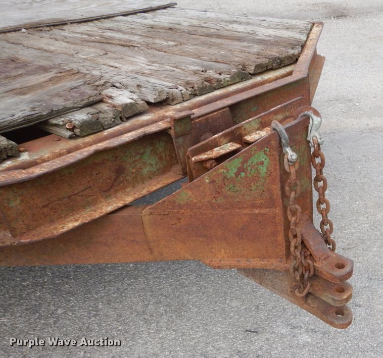 image for item GC9268 1990 shop built tilt deck equipment trailer