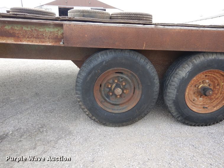 image for item GC9268 1990 shop built tilt deck equipment trailer