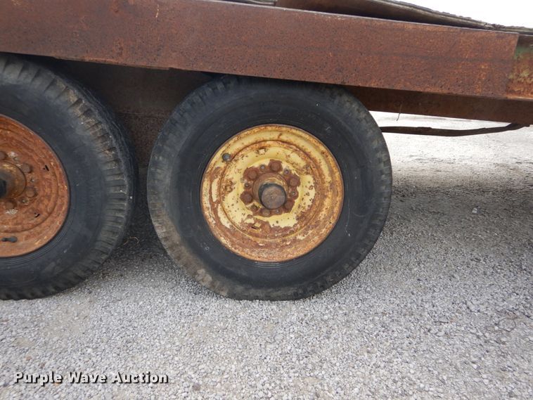 image for item GC9268 1990 shop built tilt deck equipment trailer