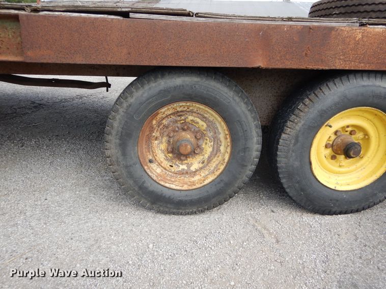 image for item GC9268 1990 shop built tilt deck equipment trailer