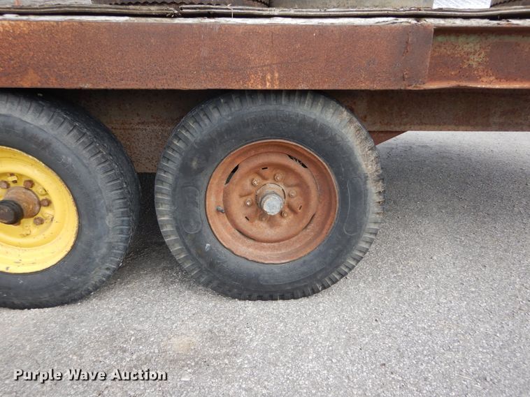 image for item GC9268 1990 shop built tilt deck equipment trailer