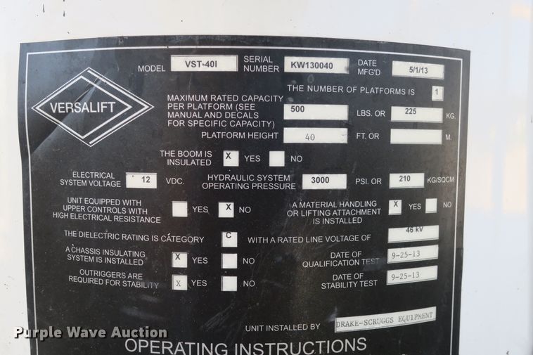 image for item DB10198 2013 Dodge Ram 5500 bucket truck