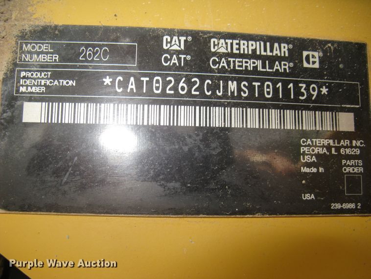 image for item DC1413 2008 Caterpillar 262C skid steer