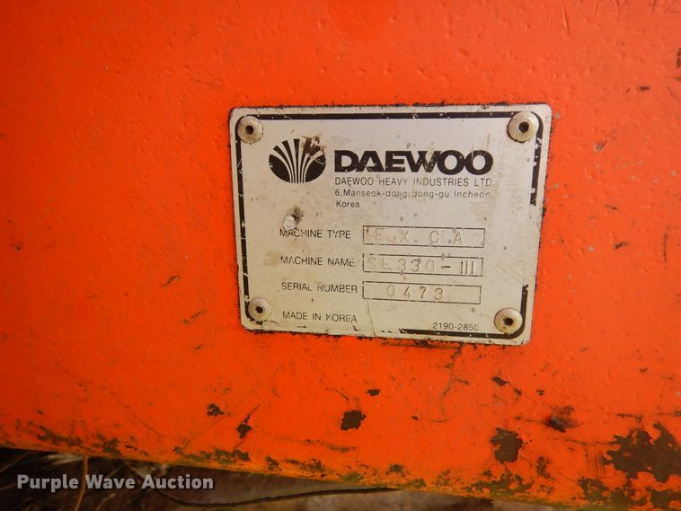 image for item DC8681 1998 Daewoo Solar 330-III excavator