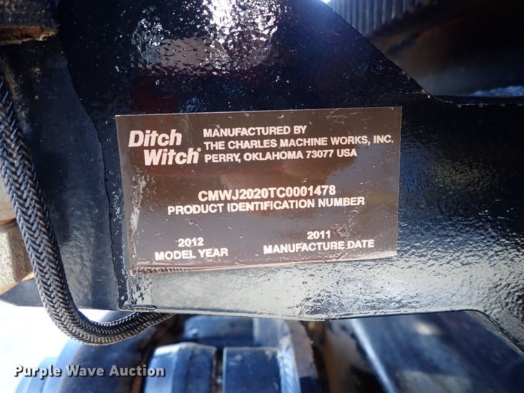 image for item DE1020 2012 Ditch Witch JT2020 directional boring unit