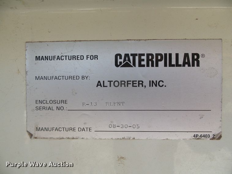 image for item DG0187 Caterpillar XQ200-1306 generator