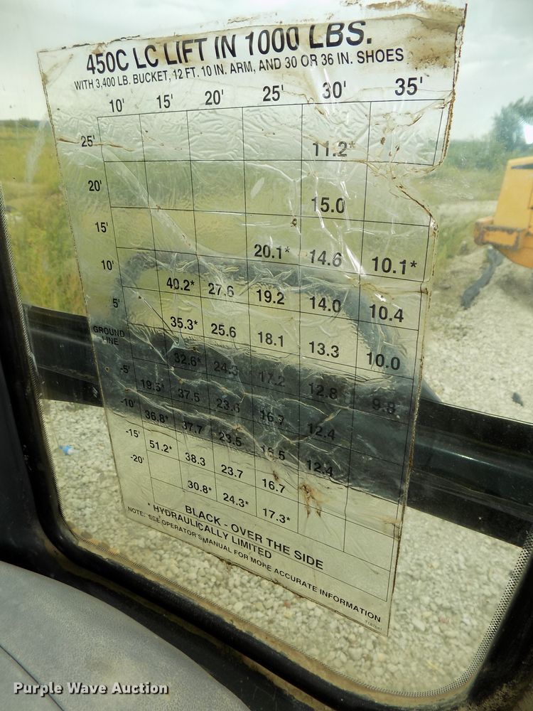 image for item DG2435 2003 John Deere 450C LC excavator