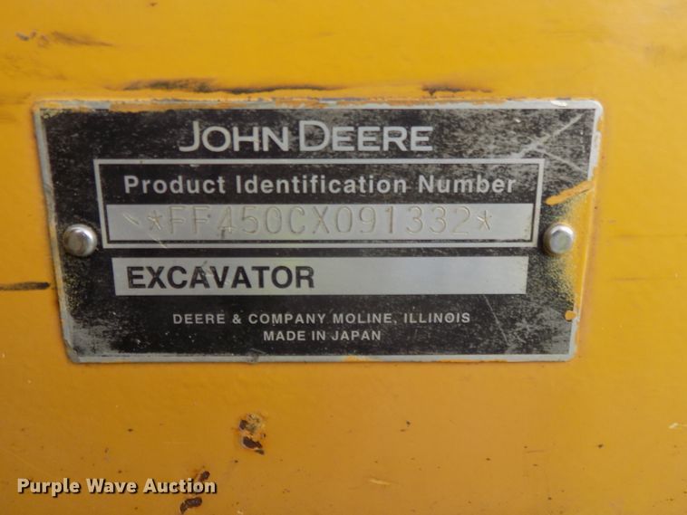 image for item DG2435 2003 John Deere 450C LC excavator