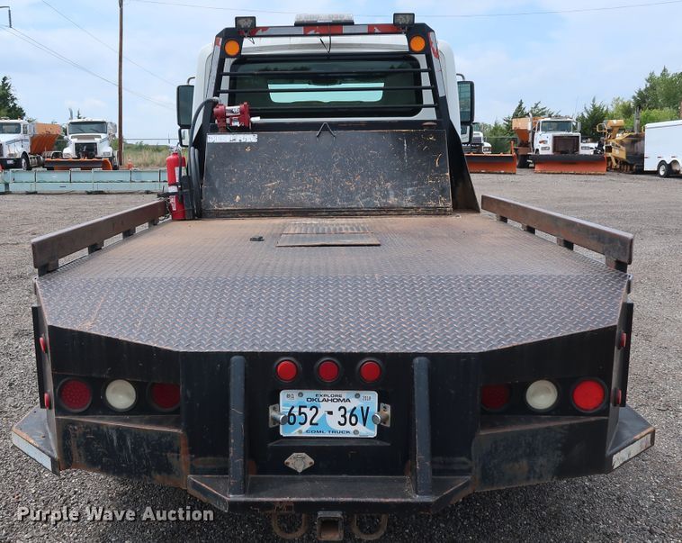 image for item DG4108 2004 International 4300 Crew Cab flatbed truck