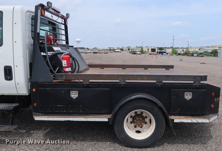 image for item DG4108 2004 International 4300 Crew Cab flatbed truck