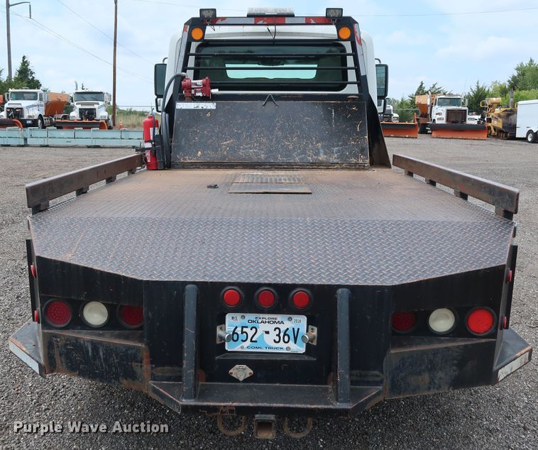 image for item DG4108 2004 International 4300 Crew Cab flatbed truck