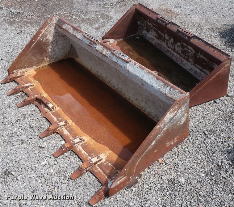 image for item DG4114 (2) skid steer buckets