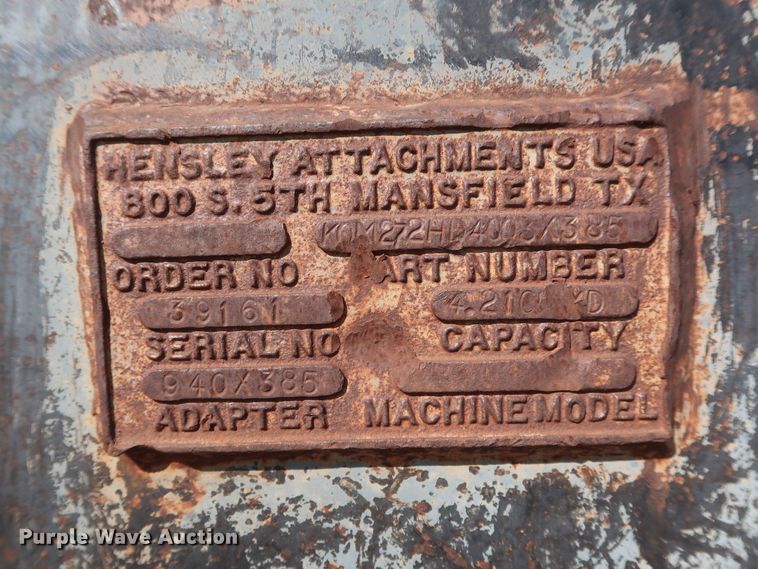 image for item DG4121 Hensley 72"W excavator bucket