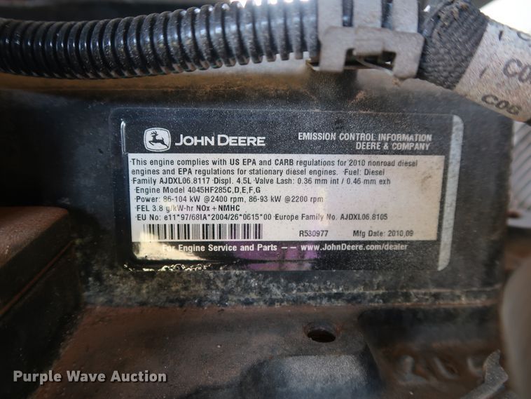 image for item DG4179 2011 Ingersoll Rand XP375WJD air compressor