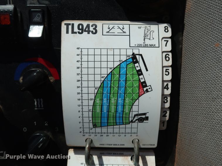 image for item DG4180 2012 Caterpillar TL943 telehandler