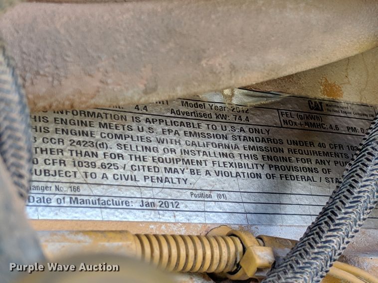 image for item DG4180 2012 Caterpillar TL943 telehandler