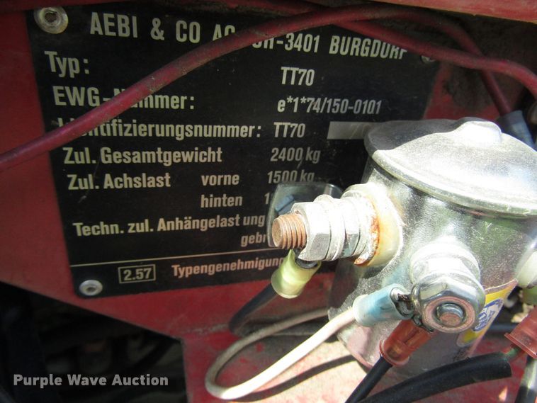 image for item DG8135 Aebi Terratrac TT70S tractor