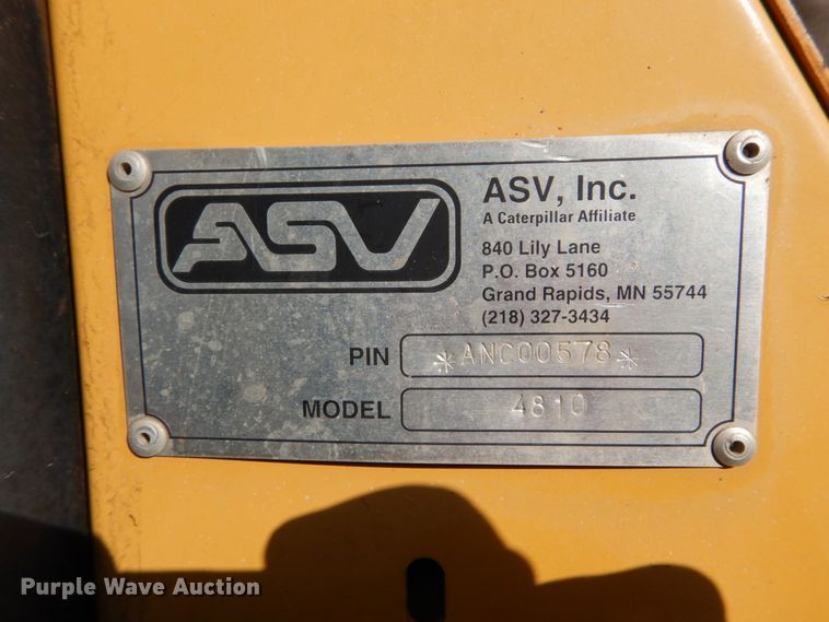image for item DH1575 ASV 4810 skid steer