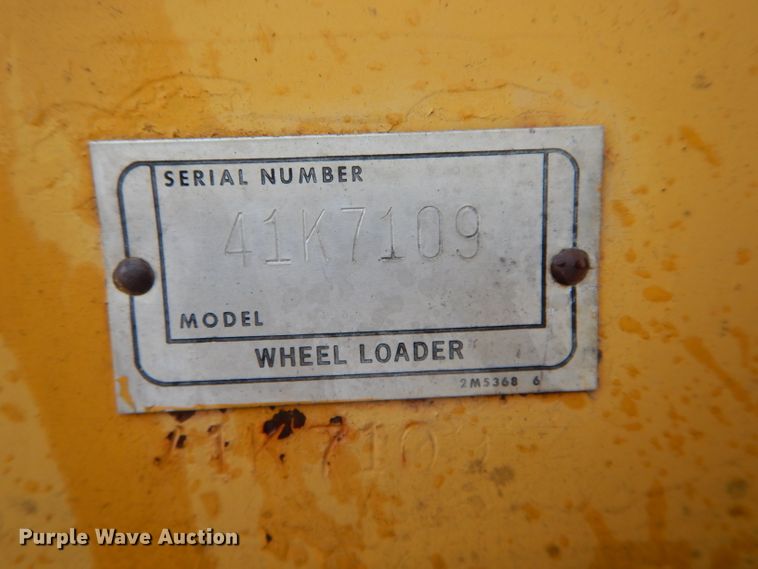 image for item DH6147 1969 Caterpillar 930 wheel loader