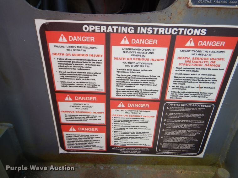 image for item EK9061 1995 Ford F800 crane truck