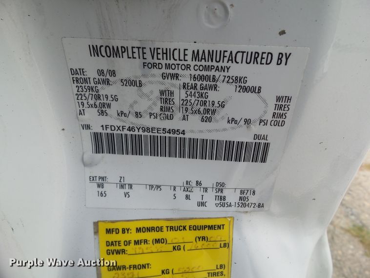 image for item EM9830 2008 Ford F450 Super Duty dump truck