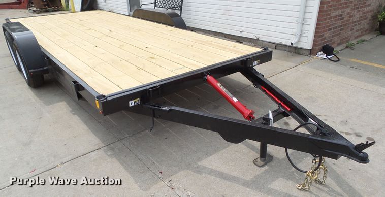 image for item EM9831 2020 Hull Porter TM182 tilt deck utility trailer