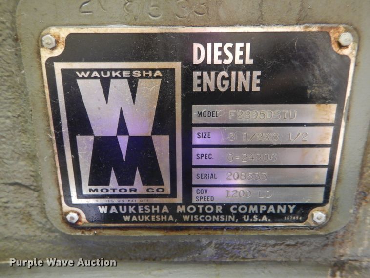 image for item FG9807 Waukesha generator