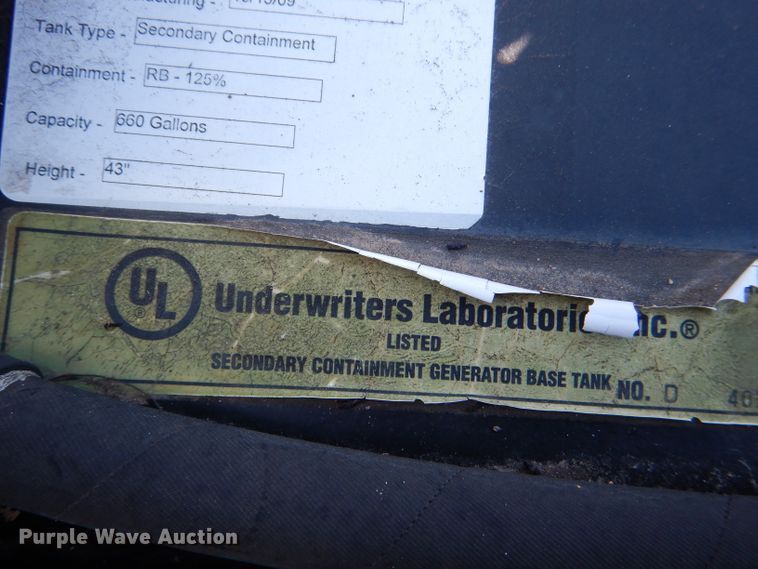 image for item FN9043 2009 Underwriters Laboratories Inc. fuel tank