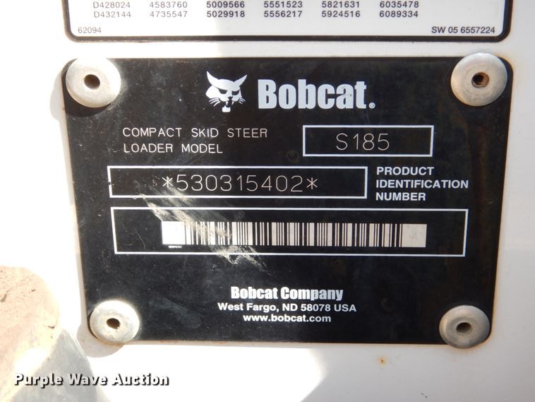 image for item FU9520 2006 Bobcat S185 skid steer