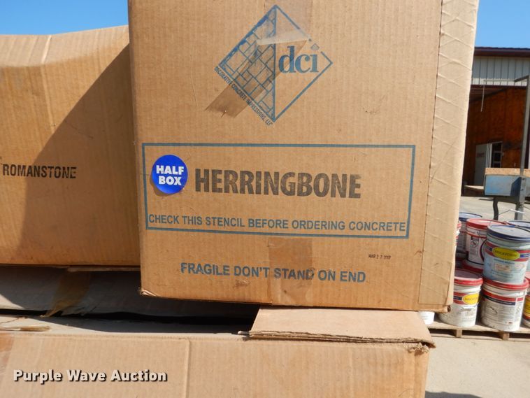 image for item FU9526 (3) pallets concrete stencils