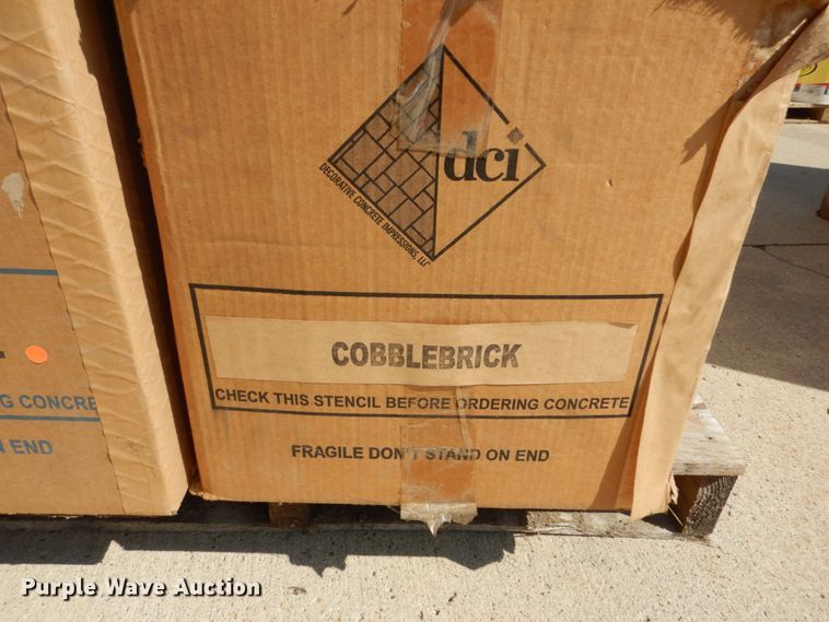 image for item FU9526 (3) pallets concrete stencils