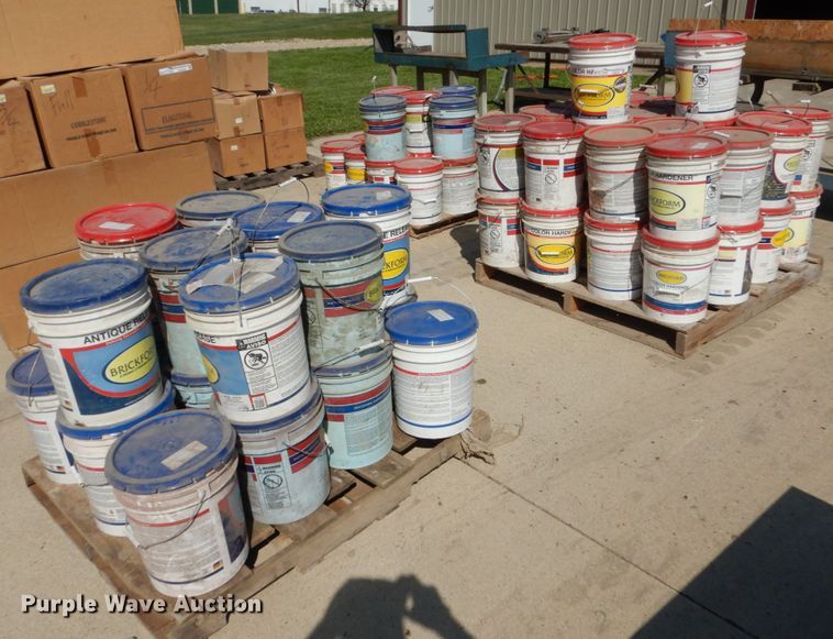 image for item FU9527 (3) pallets concrete color hardener and release