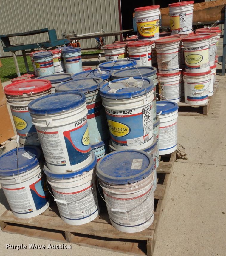 image for item FU9527 (3) pallets concrete color hardener and release