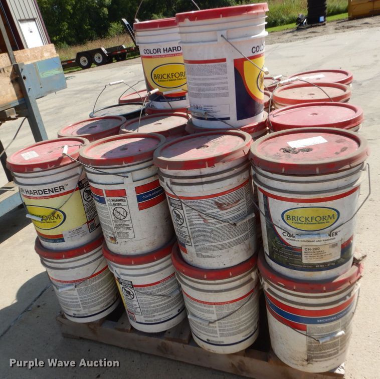 image for item FU9527 (3) pallets concrete color hardener and release