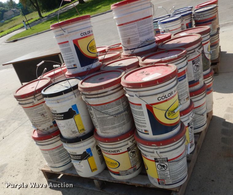 image for item FU9527 (3) pallets concrete color hardener and release