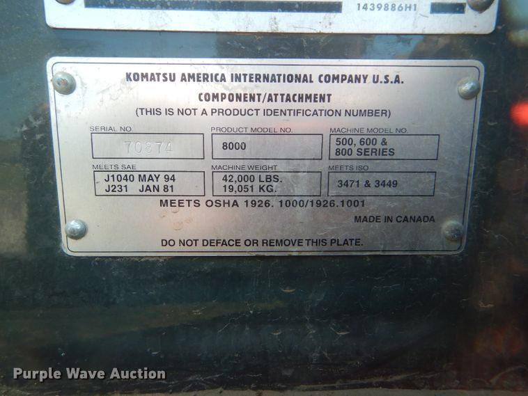 image for item GH9739 2002 Galion 850C motor grader