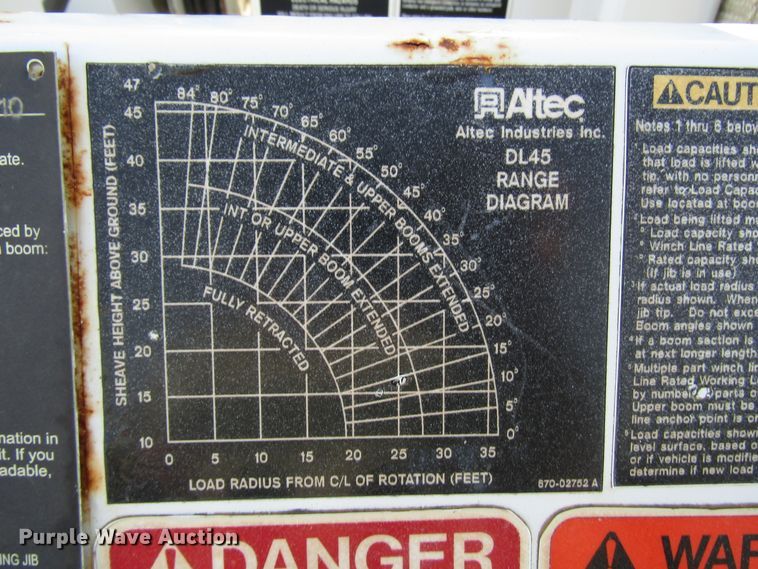 image for item DE2396 2008 Ford F750 Super Duty digger derrick truck