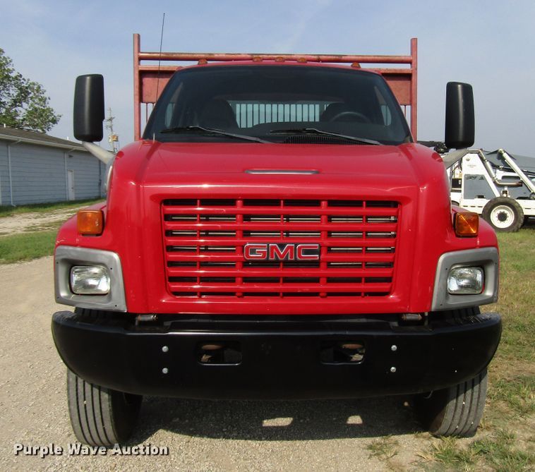 image for item DE2401 2006 GMC C7500 flat dump bed truck