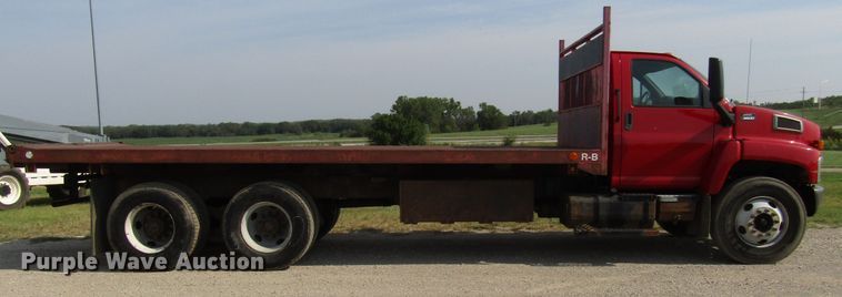 image for item DE2402 2005 GMC C8500 flat dump bed truck