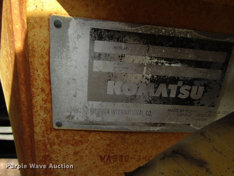 image for item DE2421 2001 Komatsu WA380-3MC wheel loader