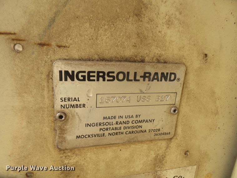 image for item DE2423 Ingersoll Rand P175B-W-D air compressor