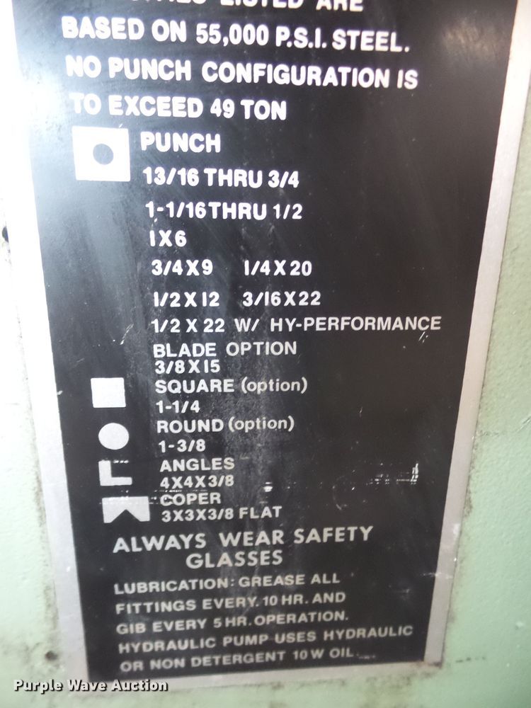 image for item FB9310 Metal Muncher MM61E iron worker