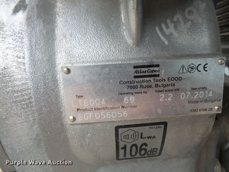 image for item FB9313 2014 Atlas Copco LT6004 plate compactor