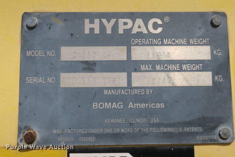 image for item DB10195 Hypac C530AH pneumatic roller