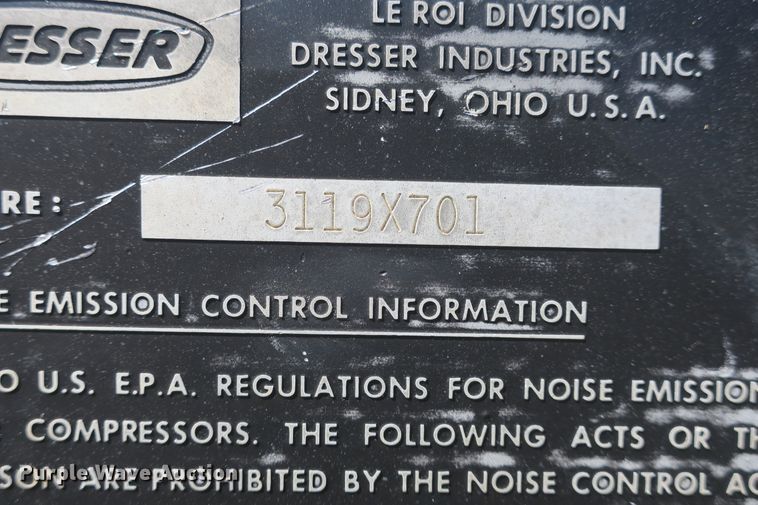 image for item DB10197 Leroi 185 air compressor