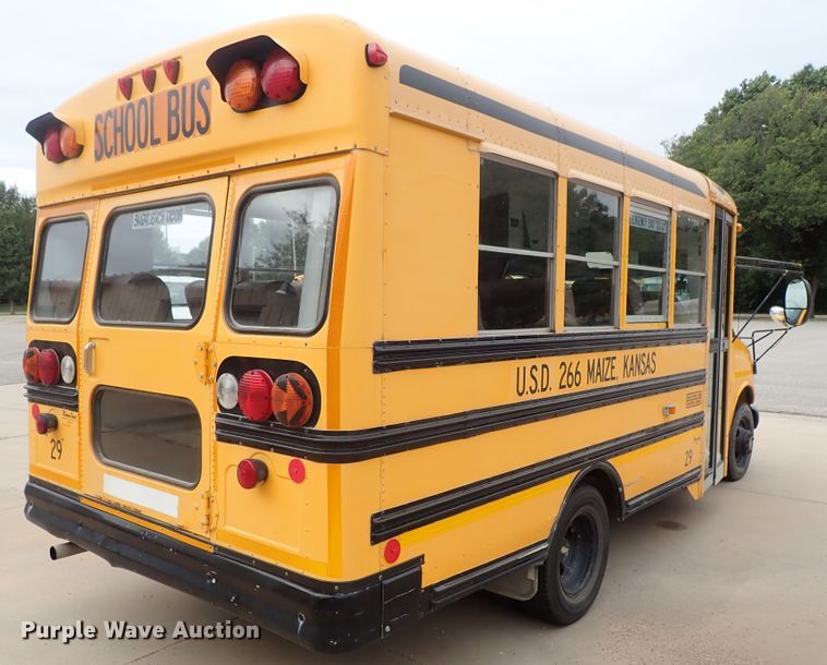 image for item DB7710 2002 Chevrolet Express G3500 Blue Bird school bus