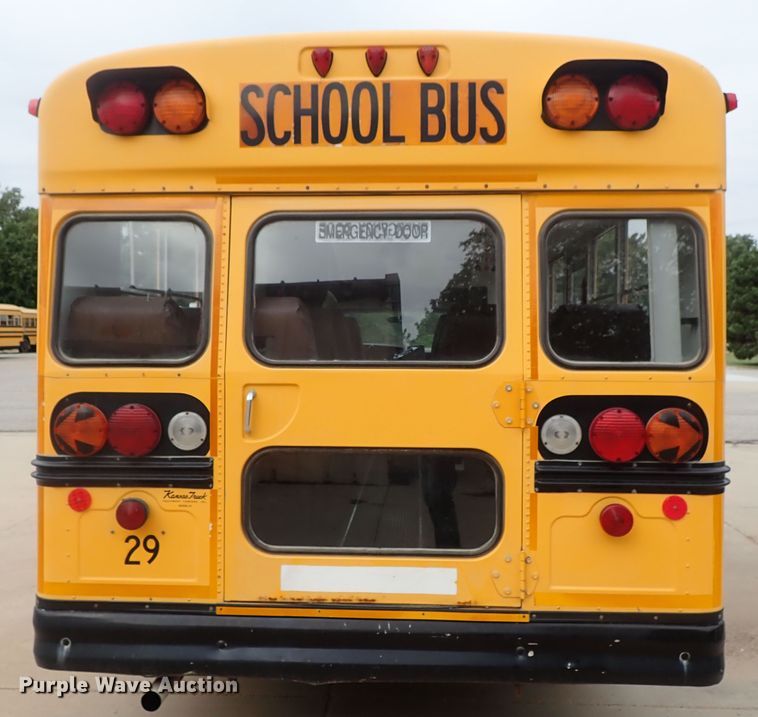 image for item DB7710 2002 Chevrolet Express G3500 Blue Bird school bus