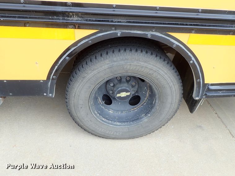 image for item DB7710 2002 Chevrolet Express G3500 Blue Bird school bus